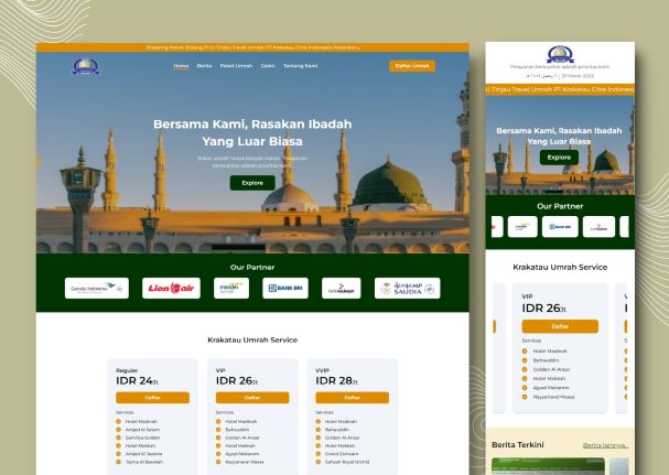 Redesign Tour & Travel Krakatau